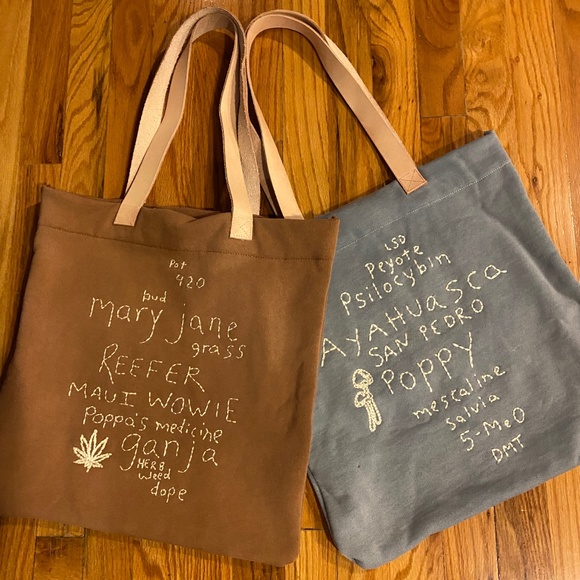 NWOT Stoned Immaculate X Jenean Jenean embroidered journey tote bag - Picture 13 of 14